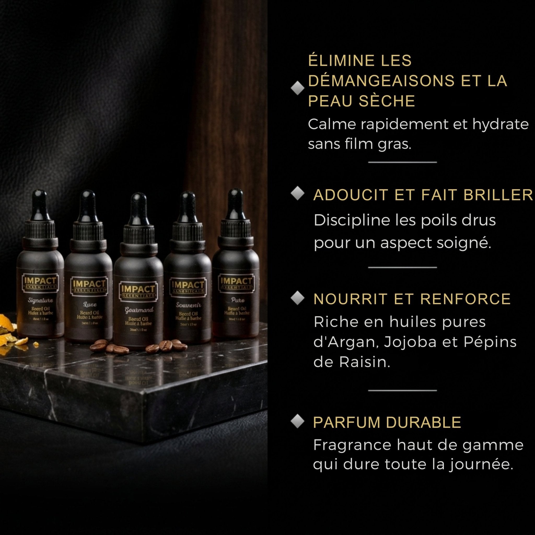The Discovery Set: 4-Piece Scent Sample Set - Impact Essentials - Beard Oil - The Discovery Set: 4-Piece Scent Sample Set
